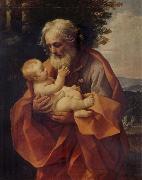 Guido Reni St Joseph with the Infant Christ oil on canvas